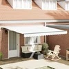 Markizės rėmas Baltas 400 × 300 cm Poliesteris su PU danga