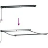 Markizės rėmas Juoda 350 x 250 cm Poliesteris su PU danga