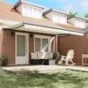 Ištraukiama markizė 400 × 300 cm Audinys ir aliuminis Kremas ir pilka