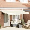 Markizės rėmas Kreminė 400 x 200 cm Poliesteris su PU danga