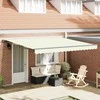 Markizės rėmas Kreminė 400 × 300 cm Poliesteris su PU danga
