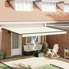 Markizės rėmas Kreminė 450 × 300 cm Poliesteris su PU danga