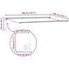 Markizės rėmas Mėlynas ir Oranžinis 400 × 300 cm