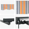 Markizės rėmas Mėlynas ir Oranžinis 350 x 250 cm