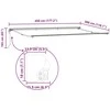 Markizės rėmas Mėlynas ir Oranžinis 450 × 300 cm