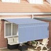 Ištraukiama markizė Mėlyna ir balta 350 x 250 cm