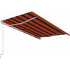 Ištraukiama markizė, oranžinė ir ruda, 450x300cm, automatinė