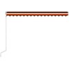 Ištraukiama markizė, oranžinė ir ruda, 450x300cm, automatinė
