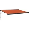 Ištraukiama markizė, oranžinė/ruda, 4x3m, audinys ir aliuminis
