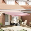 Ištraukiama markizė Raudona ir balta 400 × 350 cm