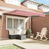 Markizės rėmas Raudona ir balta 350 x 250 cm