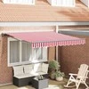 Markizės rėmas Raudona ir balta 300 x 250 cm
