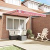 Markizės rėmas Raudona ir balta 350 x 250 cm