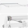 Ištraukiama markizė Smėlio 350 x 250 cm Poliesteris ir Metalas