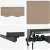 Markizės rėmas Smėlio 350 x 250 cm Poliesteris su PU danga