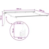 Ištraukiama markizė Taupe 3 x 2 m Poliesteris ir aliuminis