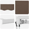 Ištraukiama markizė Taupe 400 × 300 cm Audinys ir metalas