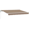 Ištraukiama markizė Taupe 450 × 300 cm Audinys ir aliuminis