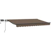 Ištraukiama markizė Taupe 450 × 350 cm Audinys ir aliuminis