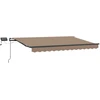 Ištraukiama markizė Taupe 500 × 300 cm Audinys ir aliuminis