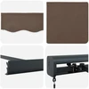 Ištraukiama markizė Taupe 500 × 300 cm Audinys ir metalas