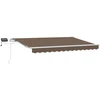 Ištraukiama markizė Taupe 600 × 350 cm Audinys ir plienas