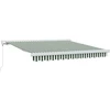Ištraukiama markizė Žalia ir balta 300 x 250 cm