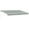 Markizės rėmas Žalia ir balta 300 x 200 cm