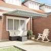 Markizės rėmas Žalia ir balta 350 x 250 cm