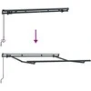 Markizės rėmas Antracitas 2,5 x 2 m metalas