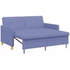 Ištraukiama sofa-lova Džinsinės mėlynos Audinys