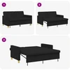 Ištraukiama sofa-lova Juoda Audinys