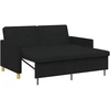 Ištraukiama sofa-lova Juoda Audinys