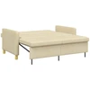 Ištraukiama sofa-lova Kreminė Audinys
