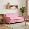 Ištraukiama sofa-lova Rožinė Audinys