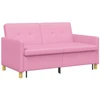 Ištraukiama sofa-lova Rožinė Audinys