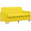 Ištraukiama sofa-lova Šviesi geltona Audinys