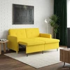 Ištraukiama sofa-lova Šviesi geltona Audinys
