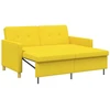 Ištraukiama sofa-lova Šviesi geltona Audinys