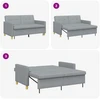 Ištraukiama sofa-lova Šviesiai pilka 154 x 94,5 x 80,5 cm