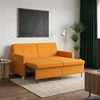 Ištraukiama sofa-lova Tamsiai geltona Audinys