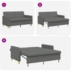 Ištraukiama sofa-lova Tamsiai pilka Audinys