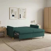 Ištraukiama sofa-lova Tamsiai žalia Audinys