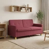 Ištraukiama sofa-lova Vyno raudona Audinys