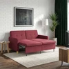 Ištraukiama sofa-lova Vyno raudona Audinys