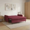 Ištraukiama sofa-lova Vyno raudona Audinys