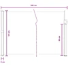 Ištraukiama šoninė užuolaida Pilka 500 x 120 cm Poliesteris