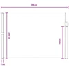 Ištraukiama šoninė užuolaida Smėlio 300 x 220 cm Poliesteris