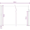 Ištraukiama šoninė užuolaida Smėlio 500 x 180 cm Poliesteris