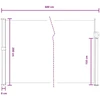 Ištraukiama šoninė užuolaida Smėlio 600 x 200 cm Poliesteris
